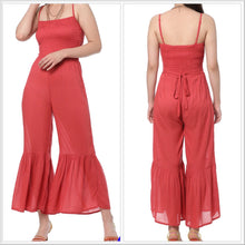  Myra Flared Vermillion Jumpsuit