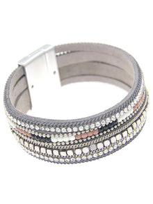  Best Seller! LEATHER MAGNETIC BRACELET