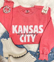  Comfort Colors Crewneck Sweatshirt - Kansas City - City Of Champs