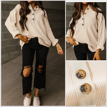  Just Arrived! - Waffle Side Pocket Button Tunic