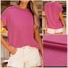 Textured Knit Short Sleeve - In Stock