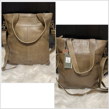  Myra Open Plain Large Leather Bag