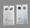 Purple Chickadee - Studs USA Flag or  Stars & Stripes Round