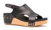 Hey Girl By Corkys - Volta Wedge in Smooth Black