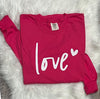 Love Long Sleeve Tee L, XL, 2XL - Crew XL - Hoodie 2XL