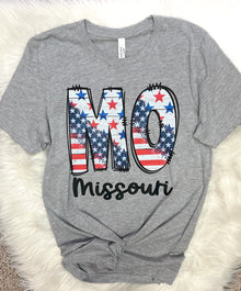  Last One Sz M! MO Stars & Stripes Bella Tee