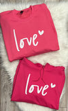 Love Long Sleeve Tee L, XL, 2XL - Crew XL - Hoodie 2XL