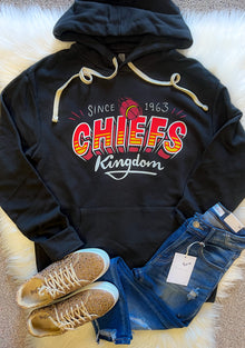  Chiefs Kingdom Black Tee, Long Sleeve Tee, Pocket Crew Sweatshirt or Hoodie