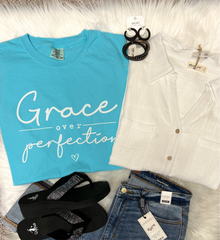  Grace Over Perfection Comfort Colors Short Sleeve Tee