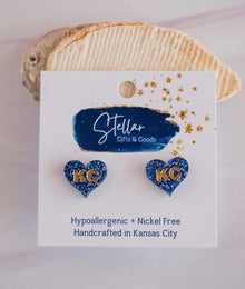  Just Arrived! 
KC Hand Painted Glitter Heart Studs