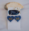 Just Arrived! 
KC Glitter Heart Hand Painted Dangle Earrings