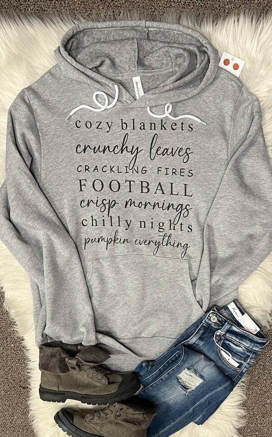 Bella Hoodie - Cozy, Football, Fall