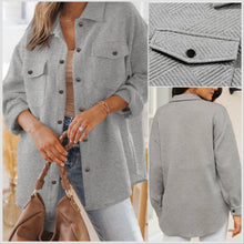  In Stock! Textured Gray Shacket