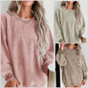 Restocked 1/15! Pink, Mocha or Green Corded Crew Pullover