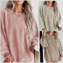  Restocked 1/15! Pink, Mocha or Green Corded Crew Pullover