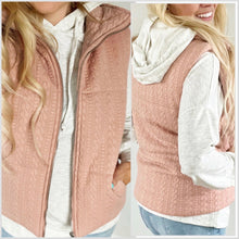  Textured Vest Zip Up