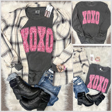  XOXO Faux Sequin - Comfort Colors Short or Long Sleeve Tee