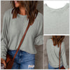 In Stock! Long Sleeve Loose Fit Knit Top