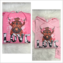  S, M, 2XL Love Cow Hoodie