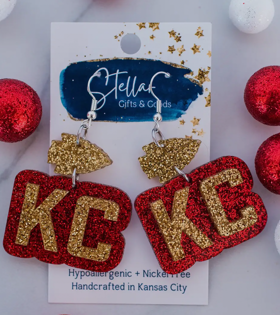 Just Arrived! KC Glitter Arrowhead Double Layer Drops