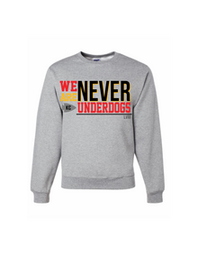  Never Underdogs Short Sleeve, Long Sleeve Tee, Crewneck Sweatshirt or Hoodie