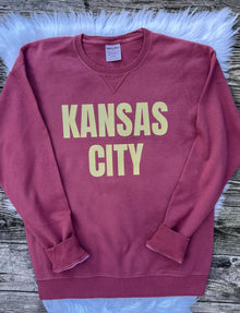  Comfort Wash Pigment Dyed Crewneck - Kansas City