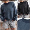 In Stock! Blue or Black Pigment Dyed Crewneck Sweatshirt