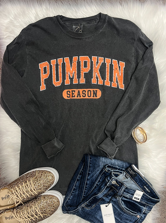 Comfort Colors Long Sleeve Tee Pumpkin Season