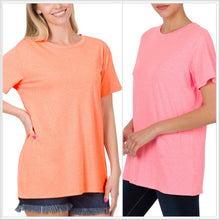  Zenana Boyfriend Cotton Round Neck Tee