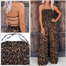  Leopard Smocked Jumpsuit