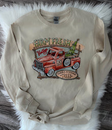  Farm Fresh Vintage Truck Long Sleeve Tee