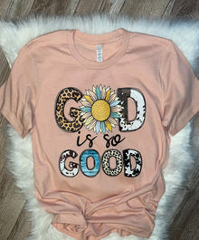  God Is So Good Sunflower Western Tee