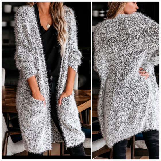 Eyelash Pocket Cardigan