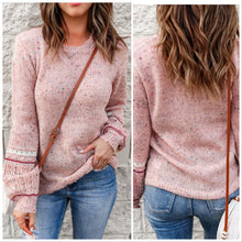  Pink Lightweight Confetti Sweater