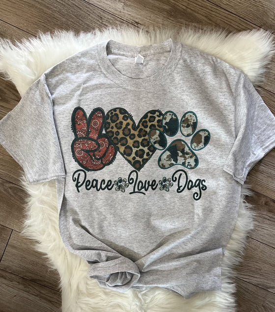 Peace Love Dogs Short Sleeve