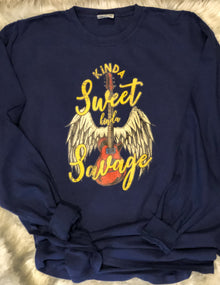  Kinda Sweet Kinda Savage Long Sleeve Comfort Colors