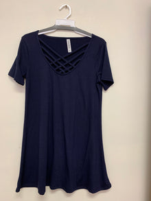  Sz S Zenana Navy Swing Tee