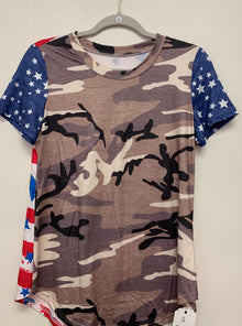  Sz S Camo Stars & Stripes Tee