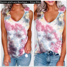  Tie Dye Ruffle Tank