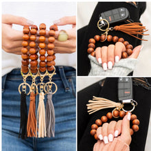  Restocked! Wooden Key Ring Tassel Bracelet