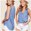 La Miel Ashby Mineral Washed Lightweight Semi-Loose Fit Tank