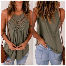  Olive Crochet Tank