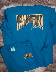  Front Back Design Yellowstone Comfort Colors Long Sleeve Tee