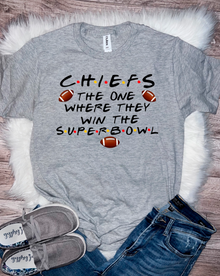  KC The One Where We Win The Super Bowl Bella Short Sleeve Tee