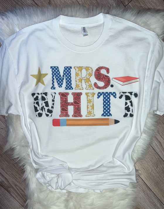 Customized Teacher Tee