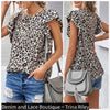 Leopard/Camo Ruffled Tank