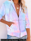 🔥 HOT ITEM! Tie Dye Zip Up Hoodie