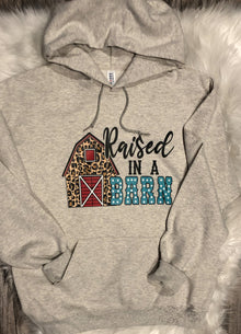  Raised In A Barn Jerzees NuBlend Heather Oatmeal Hoodie