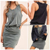 Sz S Dusty Teal-La Miel Kelsey Dress