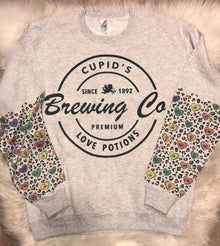  Cupid Brewing Co Circle With Leopard Contrast Valentine Conversation Hearts